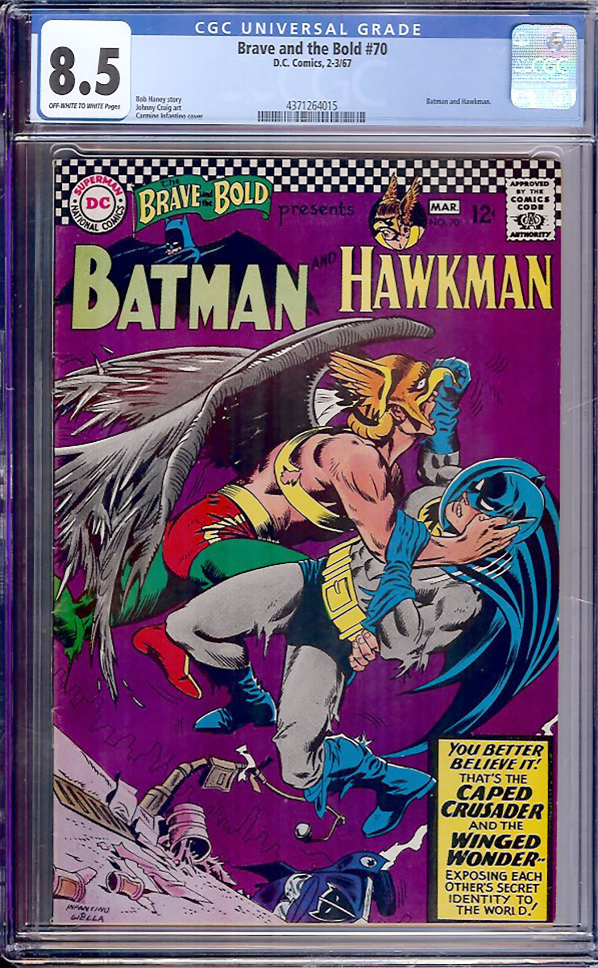 Brave and the Bold #70 CGC 8.5 ow/w