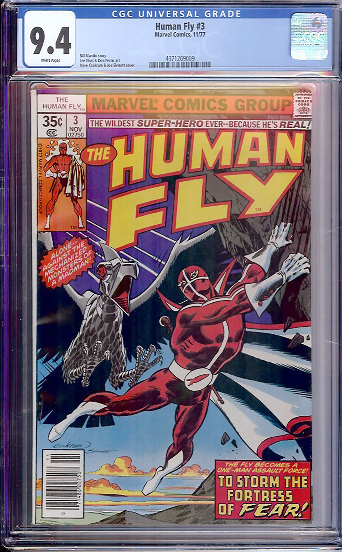 Human Fly #3 CGC 9.4 w