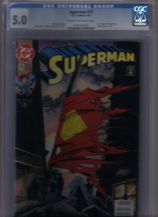 Superman #75 CGC 5.0 ow/w