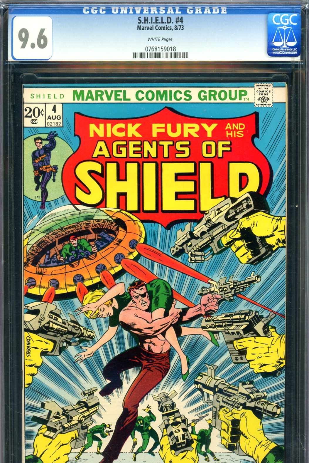 SHIELD #4 CGC 9.6 w