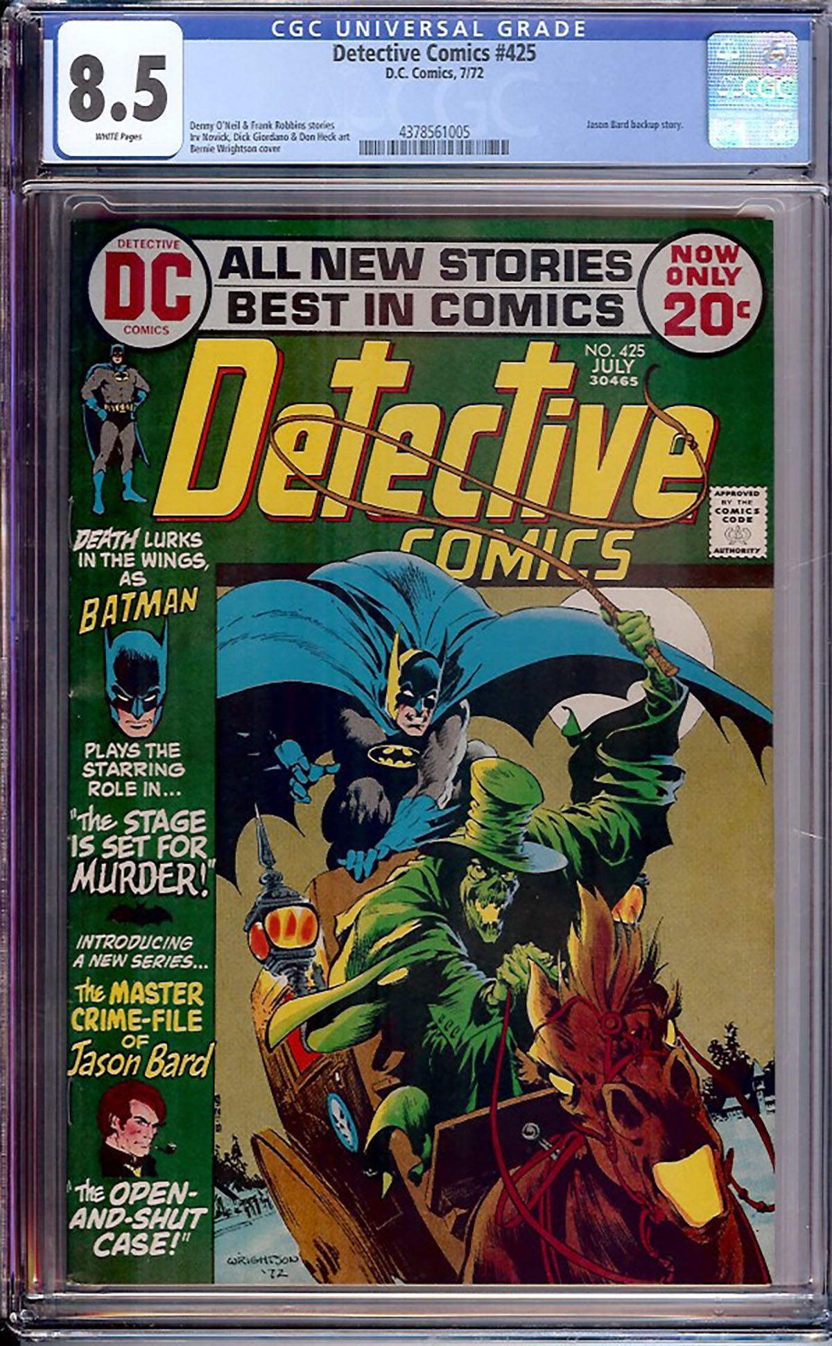 Detective Comics #425 CGC 8.5 w