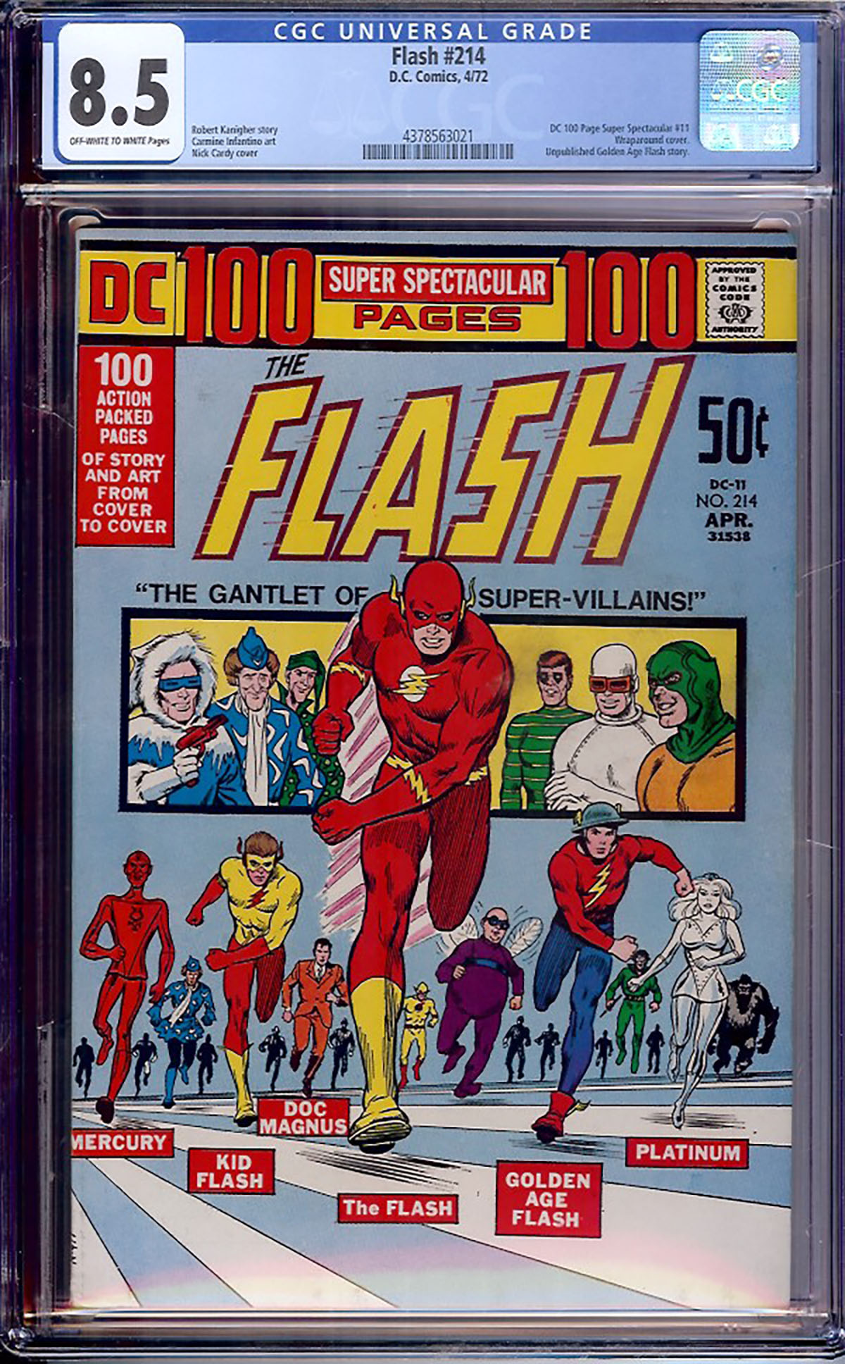 Flash #214 CGC 8.5 ow/w