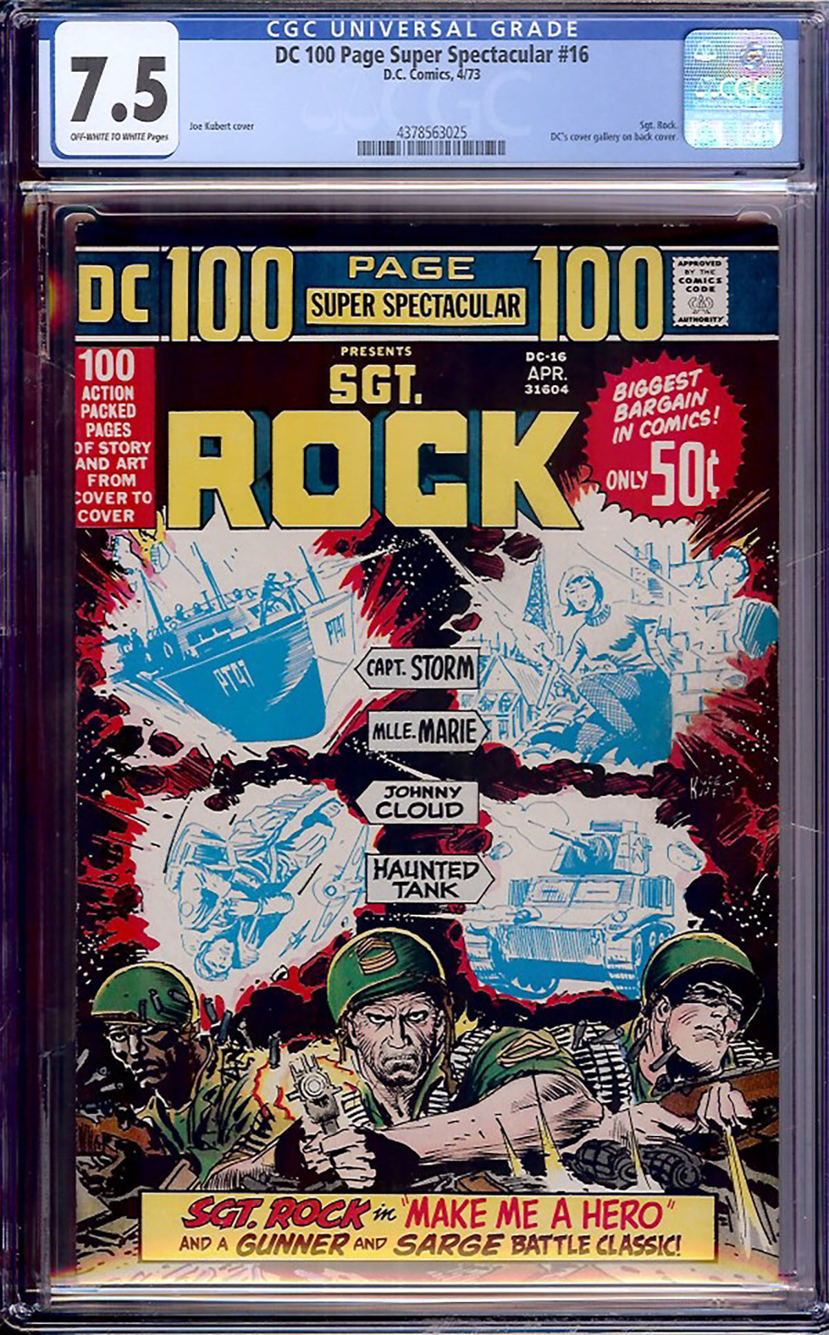 DC 100 Page Super Spectacular #16 CGC 7.5 ow/w