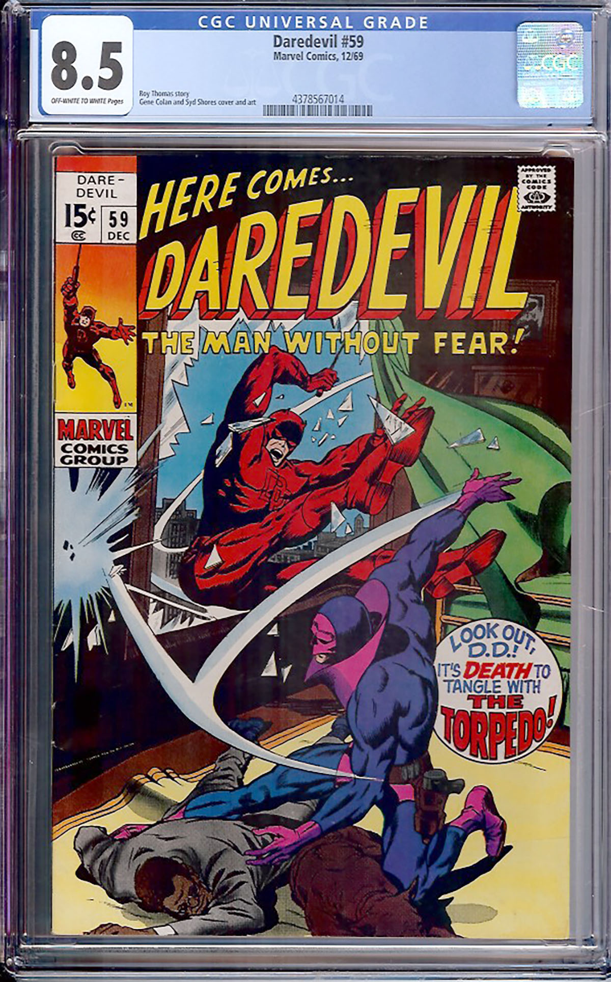 Daredevil #59 CGC 8.5 ow/w