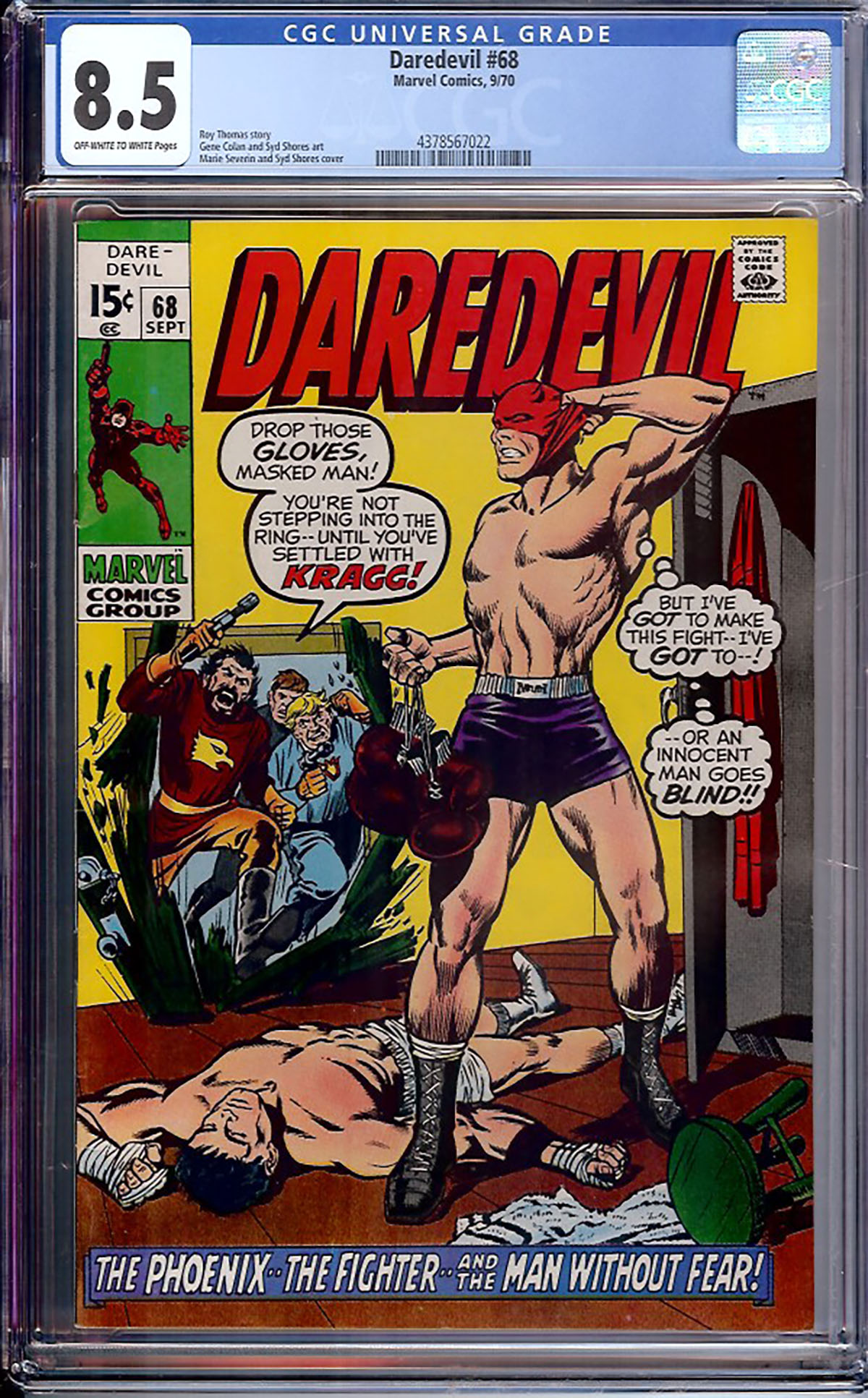 Daredevil #68 CGC 8.5 ow/w