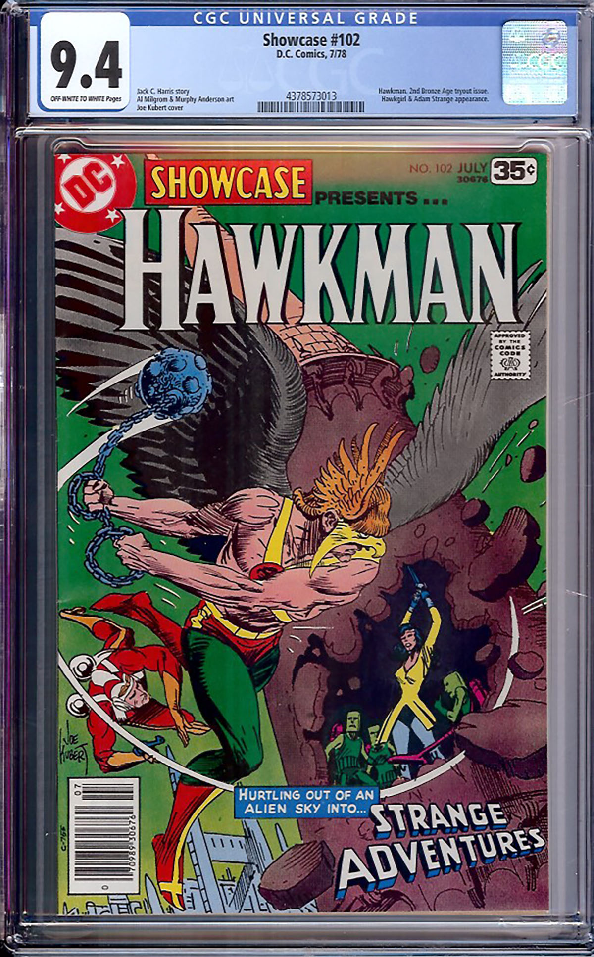 Showcase #102 CGC 9.4 ow/w