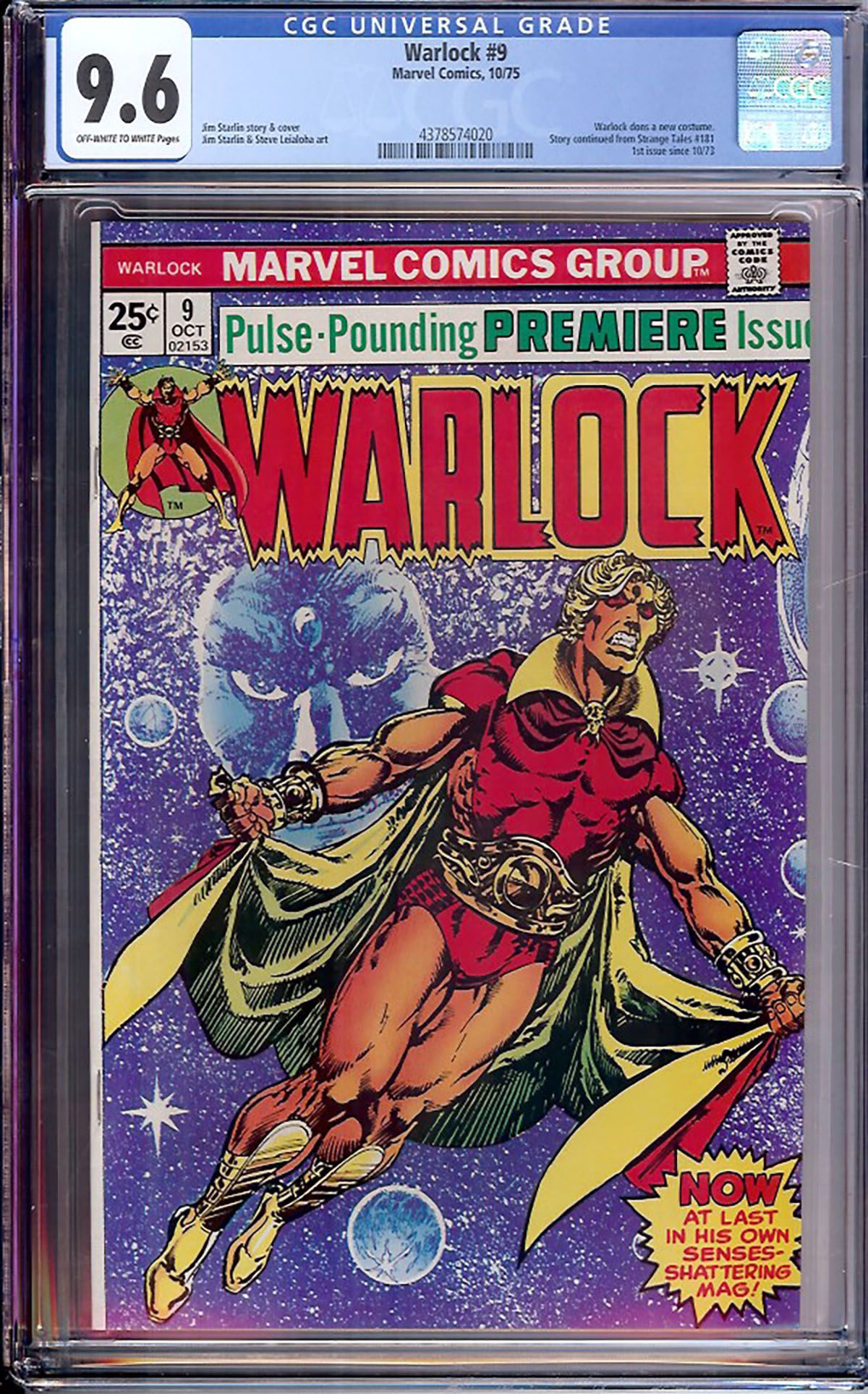 Warlock #9 CGC 9.6 ow/w