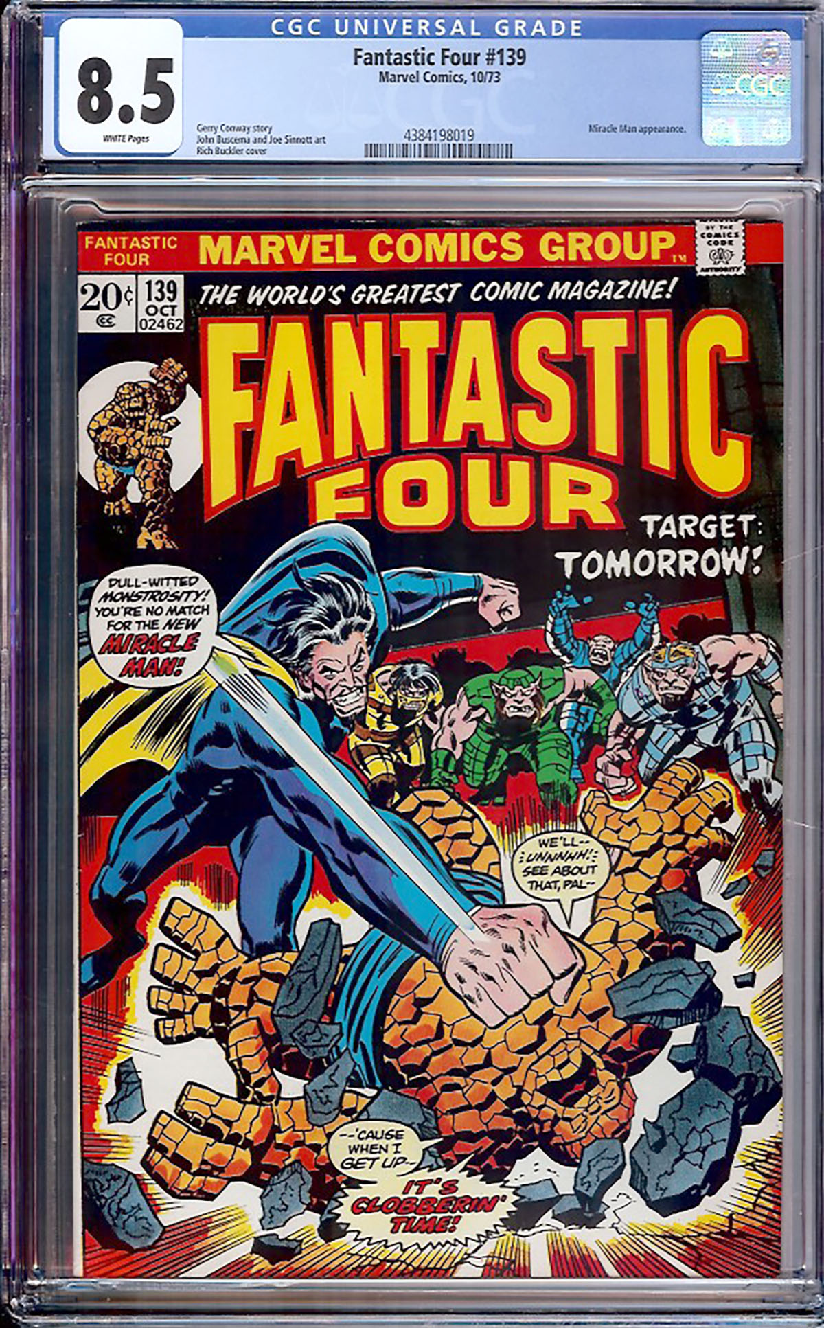 Fantastic Four #139 CGC 8.5 w