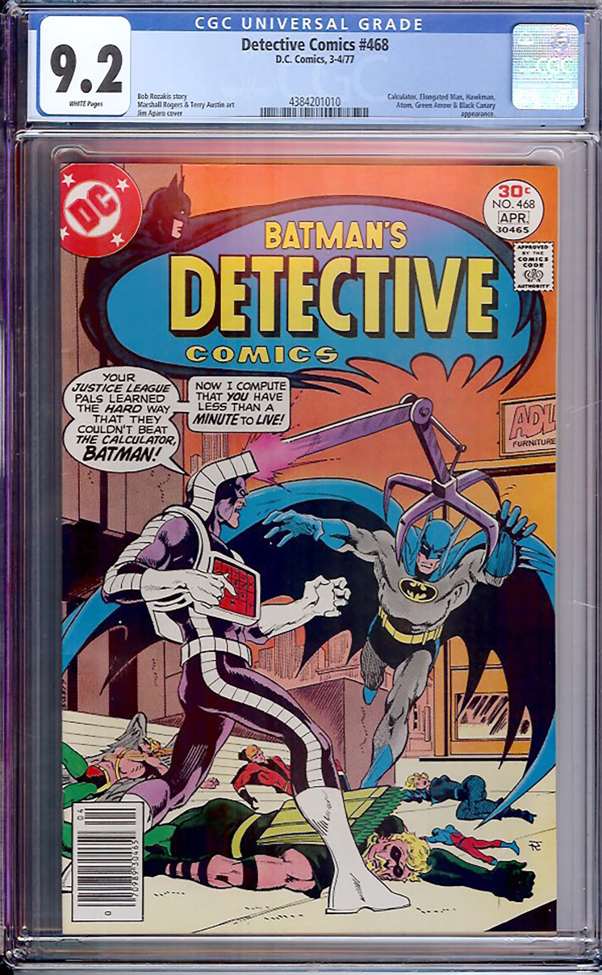 Detective Comics #468 CGC 9.2 w