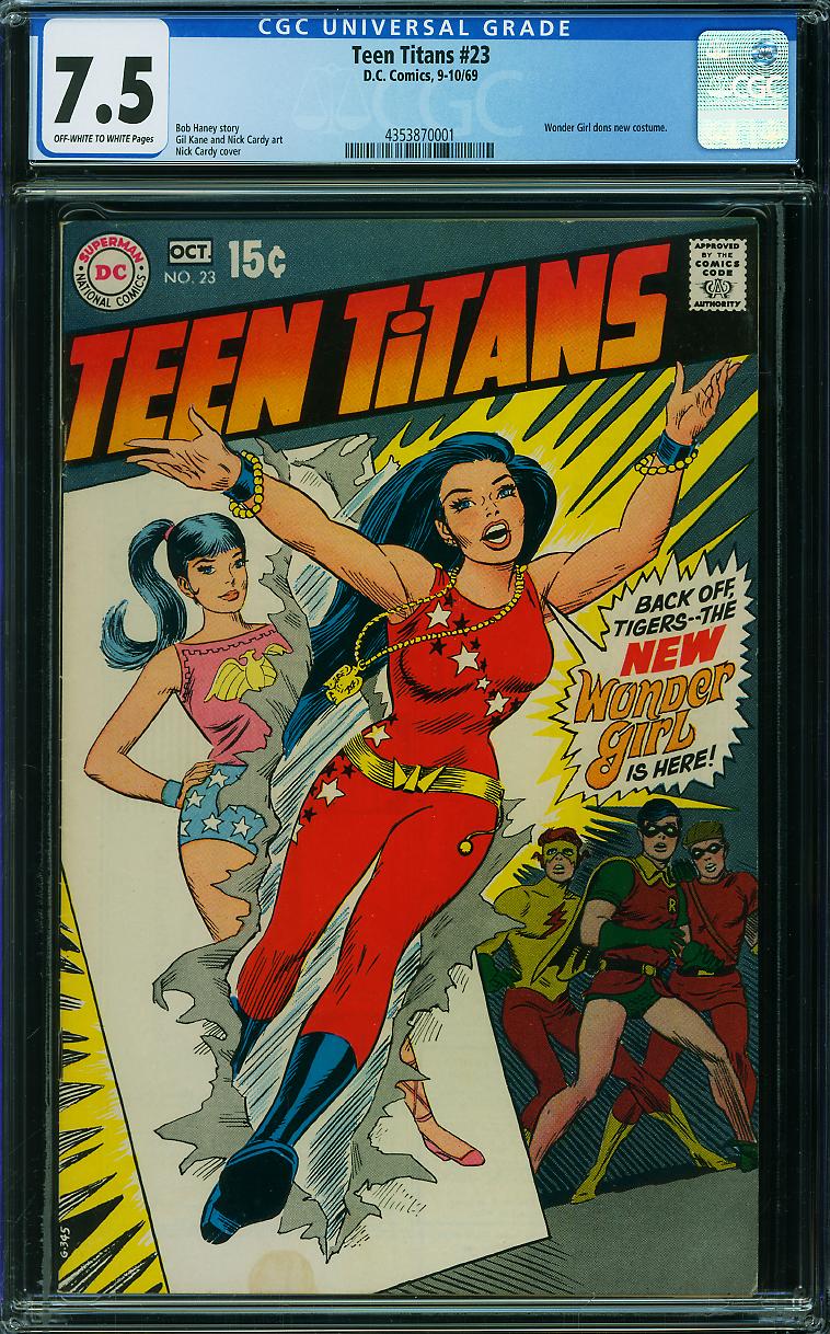 Teen Titans #23 CGC 7.5 ow/w