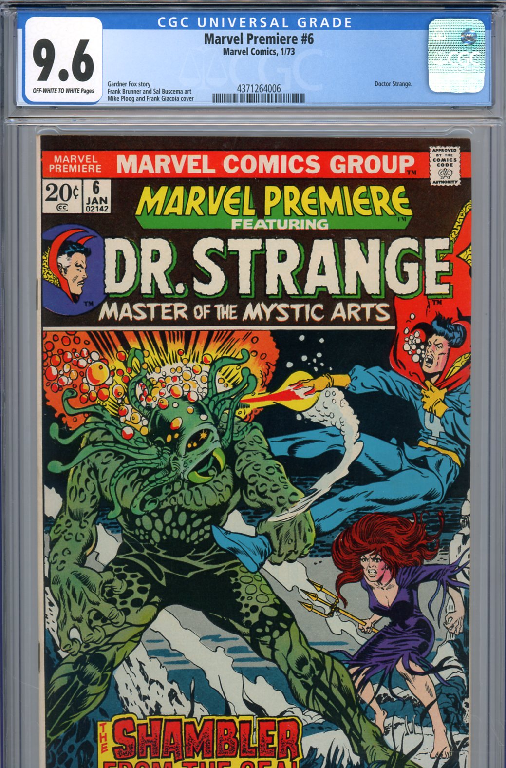 Marvel Premiere #6 CGC 9.6 ow/w