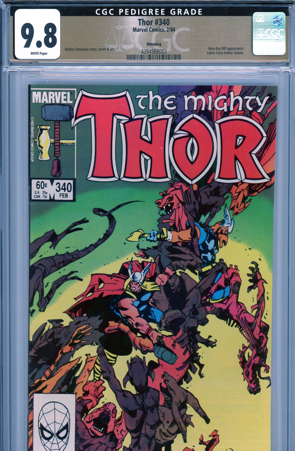 Thor #340 CGC 9.8 w Winnipeg