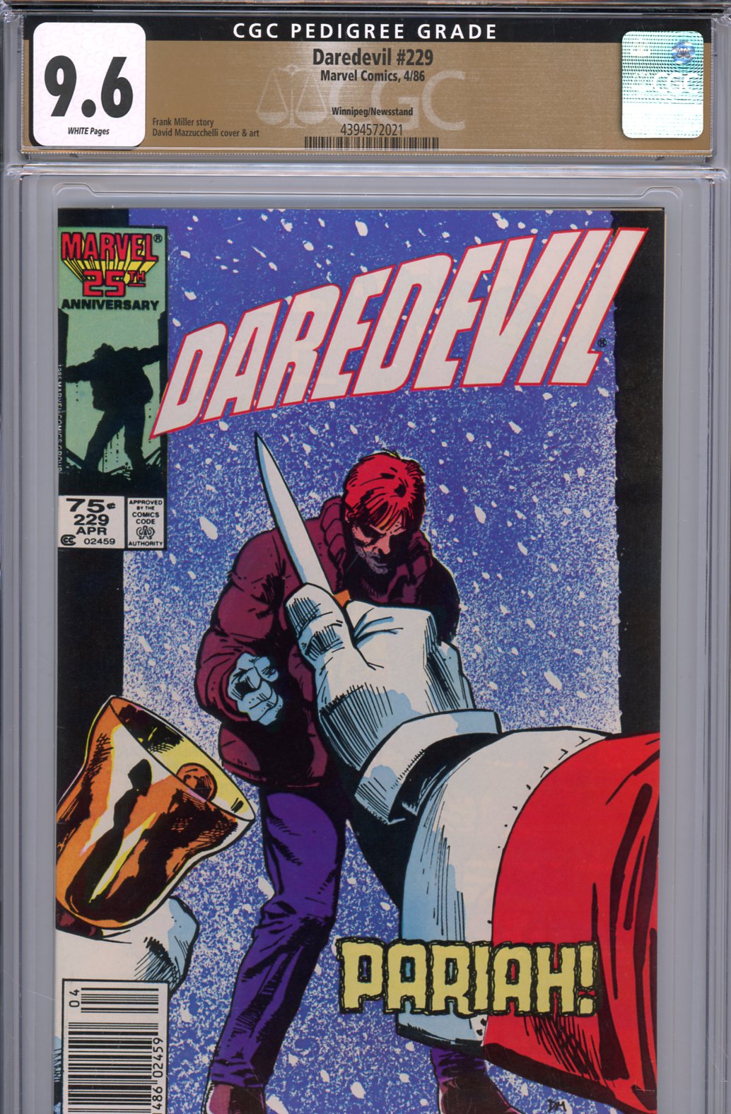 Daredevil #229 CGC 9.6 w Winnipeg