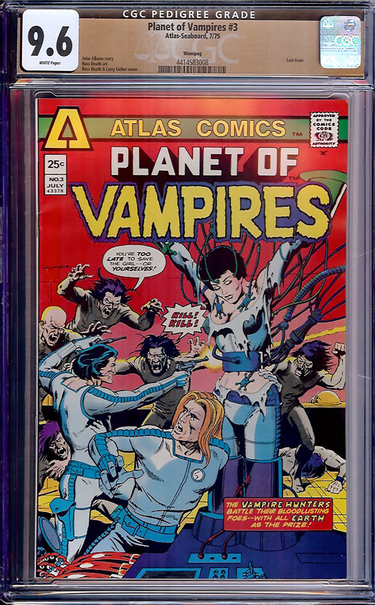 Planet of Vampires #3 CGC 9.6 w Winnipeg