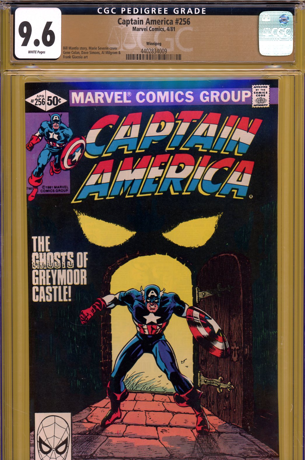 Captain America #256 CGC 9.6 w Winnipeg