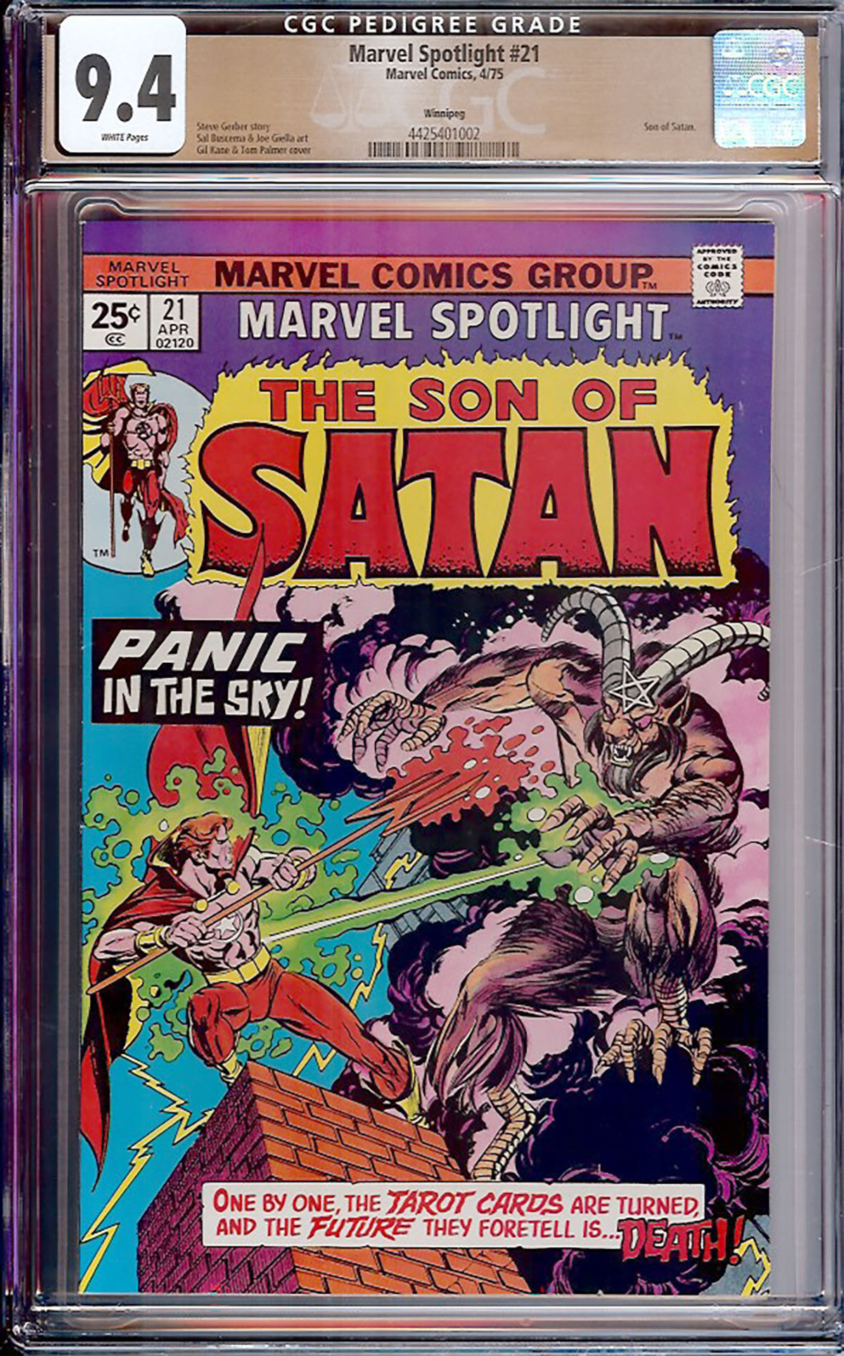 Marvel Spotlight #21 CGC 9.4 w Winnipeg