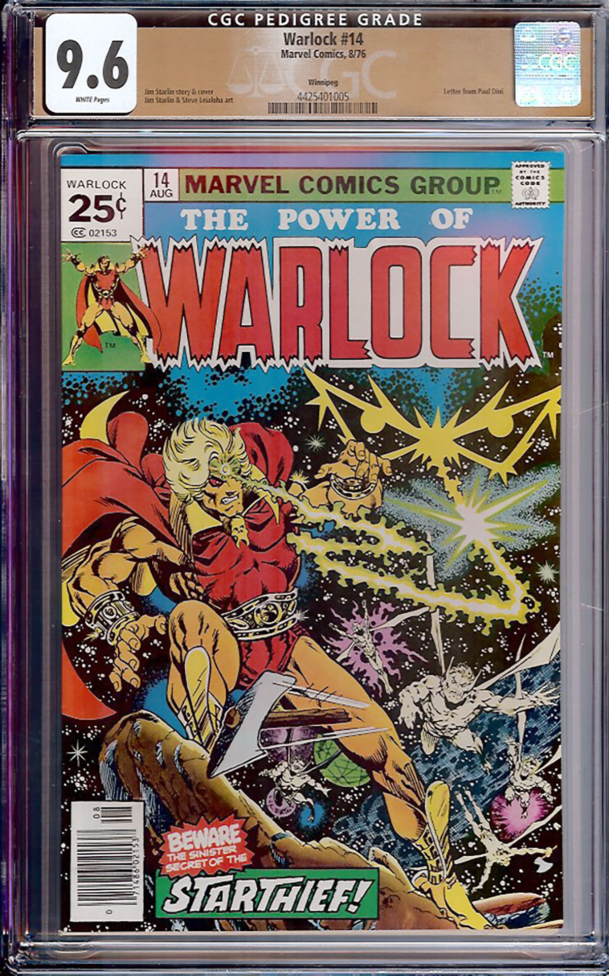 Warlock #14 CGC 9.6 w Winnipeg