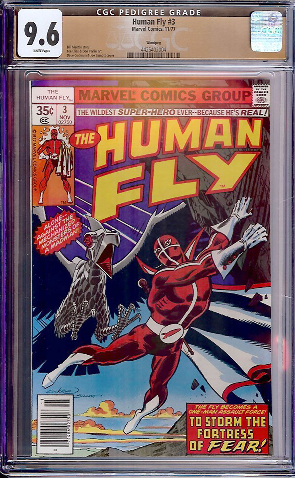 Human Fly #3 CGC 9.6 w Winnipeg