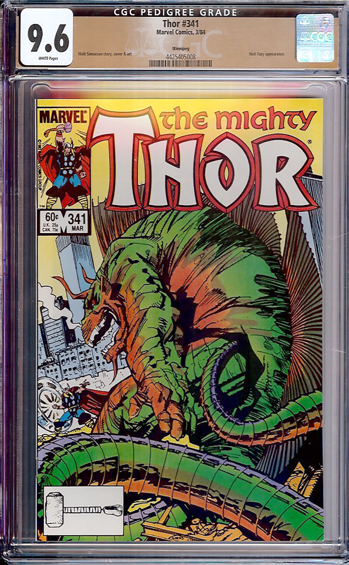 Thor #341 CGC 9.6 w Winnipeg