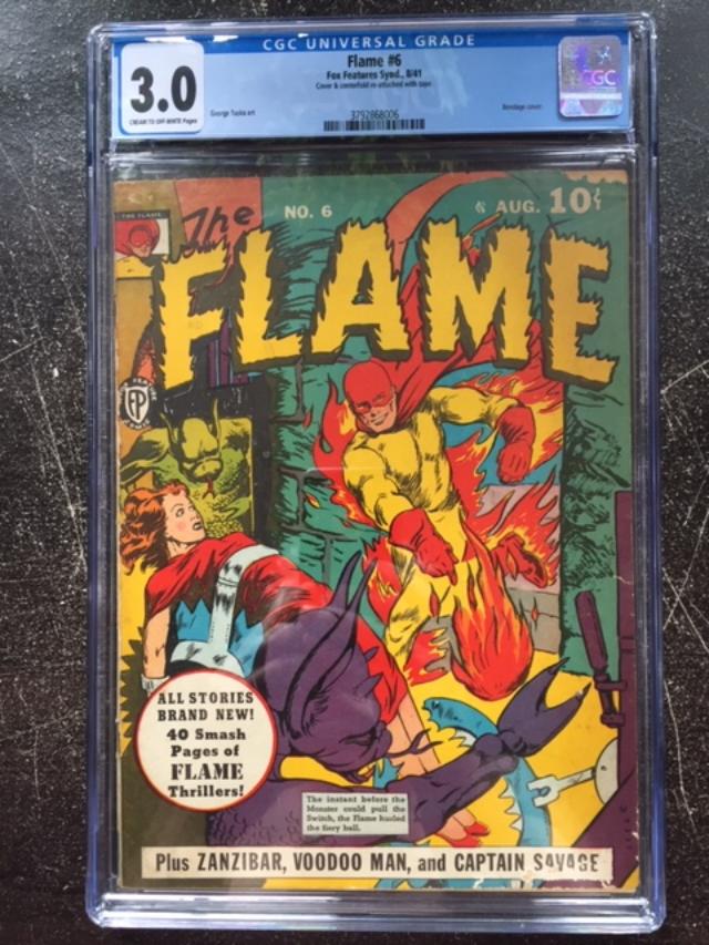 Flame #6 CGC 3.0 cr/ow