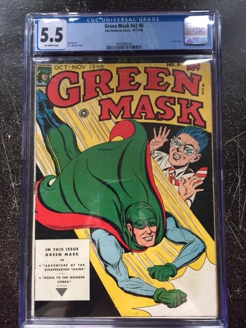 Green Mask Vol 2 #6 CGC 5.5 ow