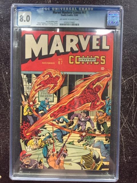 Marvel Mystery Comics #67 CGC 8.0 ow/w