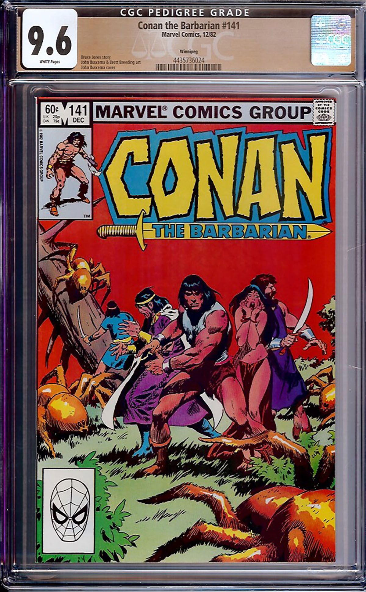 Conan The Barbarian #141 CGC 9.6 w Winnipeg