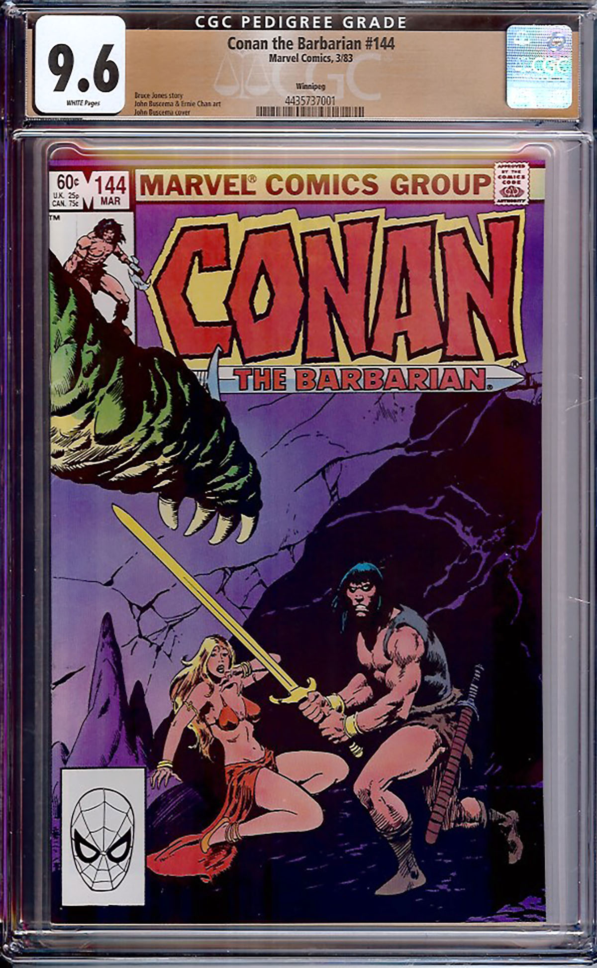 Conan The Barbarian #144 CGC 9.6 w Winnipeg