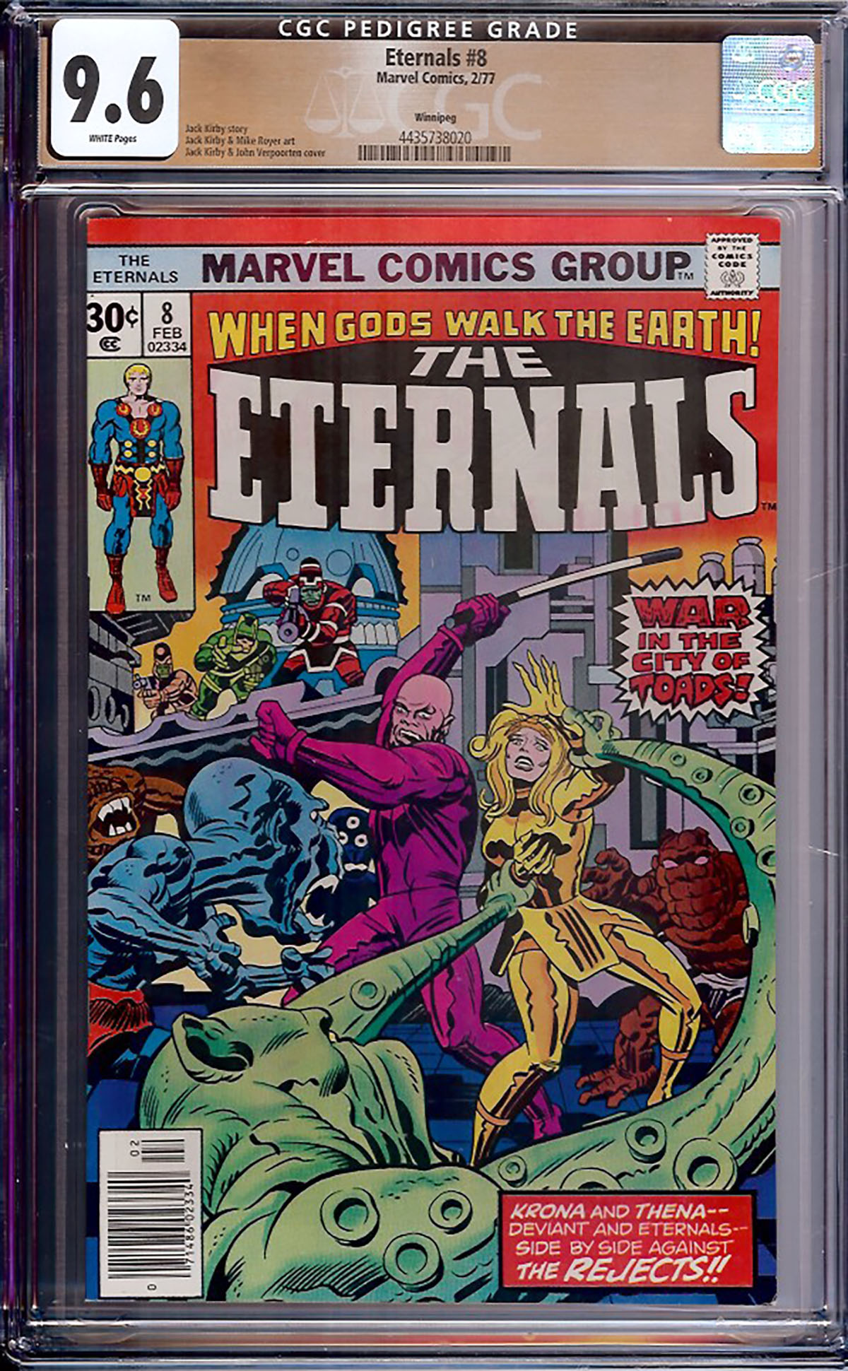 Eternals #8 CGC 9.6 w Winnipeg