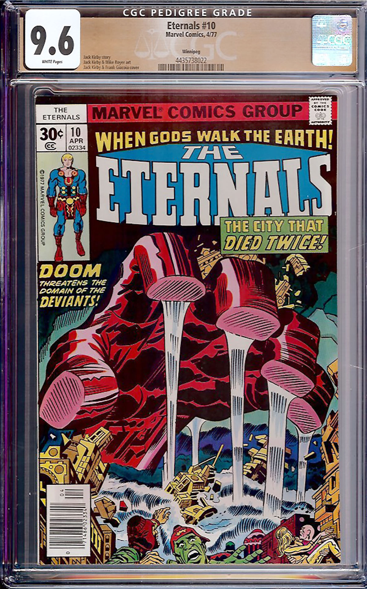 Eternals #10 CGC 9.6 w Winnipeg