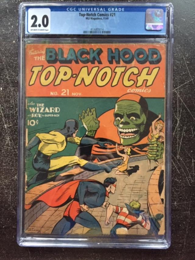 Top-Notch Comics #21 CGC 2.0 ow/w