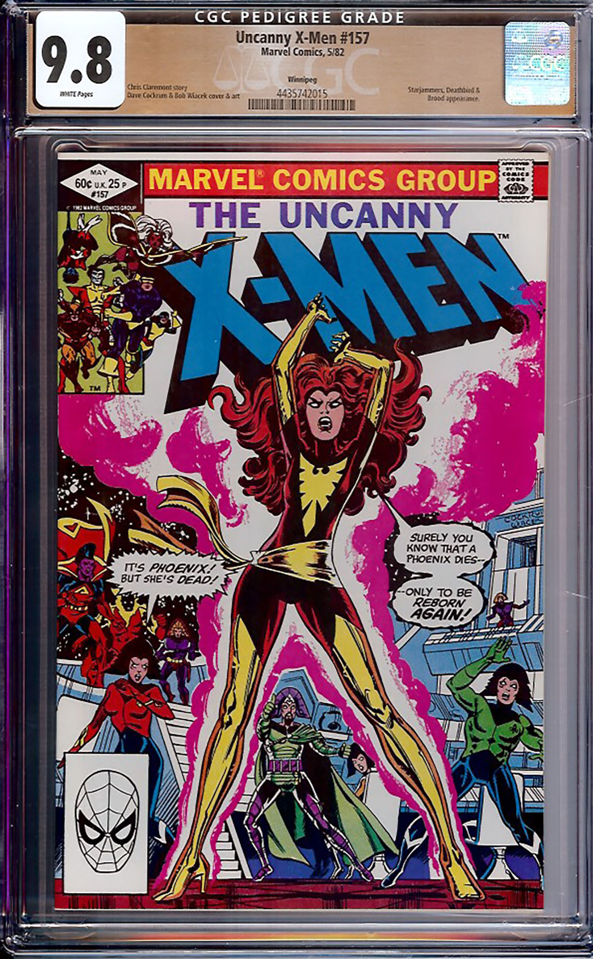 Uncanny X-Men #157 CGC 9.8 w Winnipeg