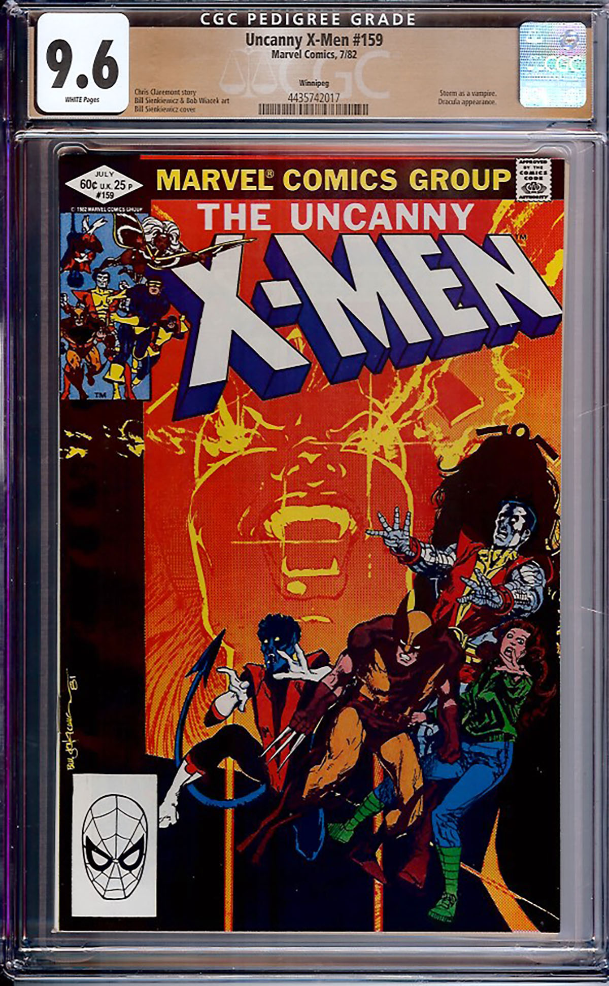 Uncanny X-Men #159 CGC 9.6 w Winnipeg
