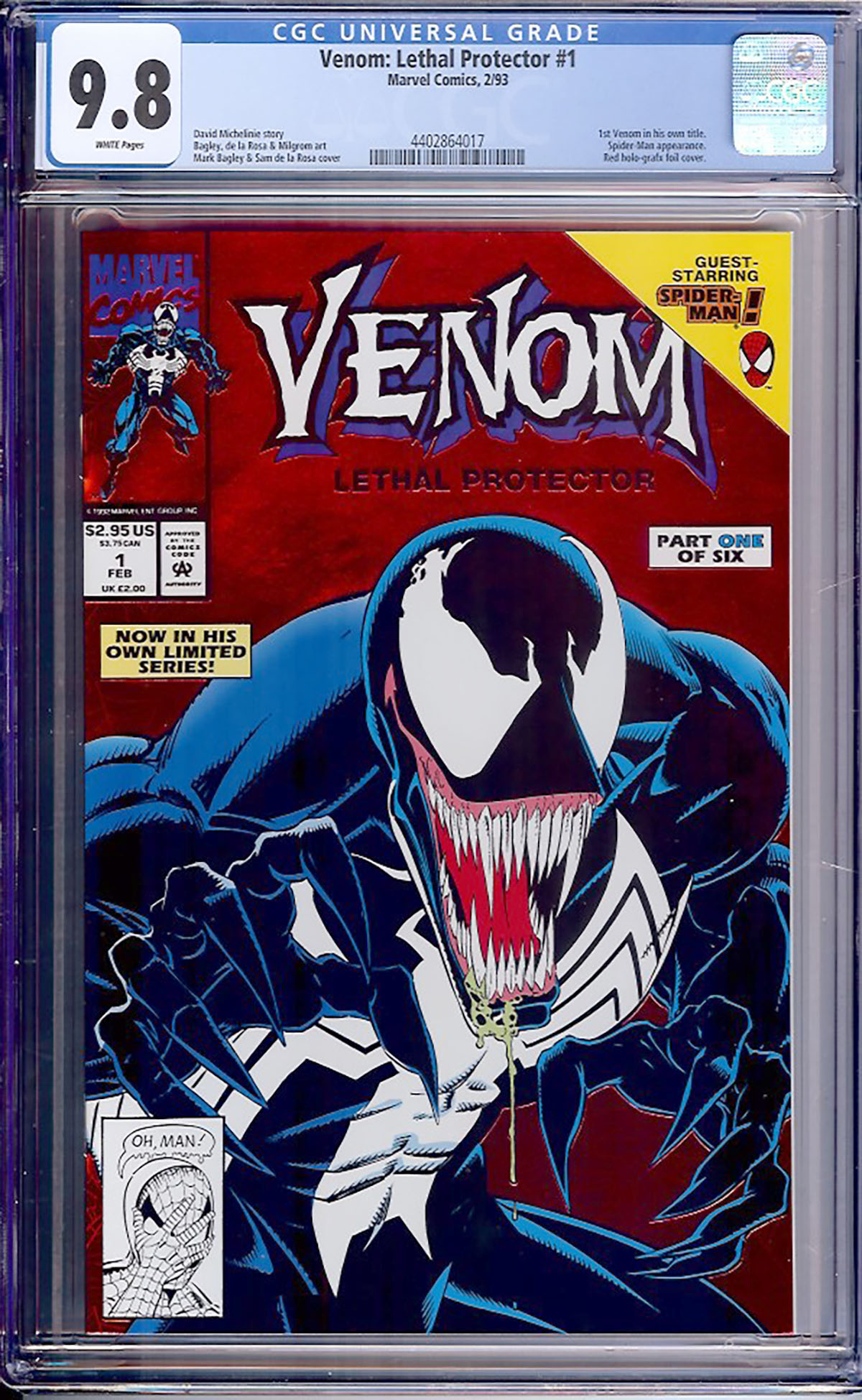 Venom: Lethal Protector #1 CGC 9.8 w