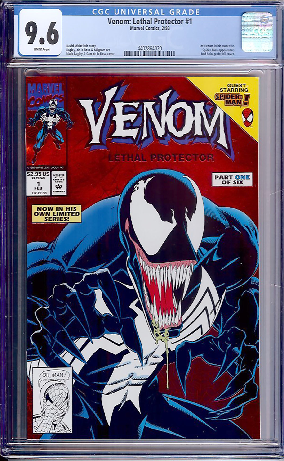 Venom: Lethal Protector #1 CGC 9.6 w