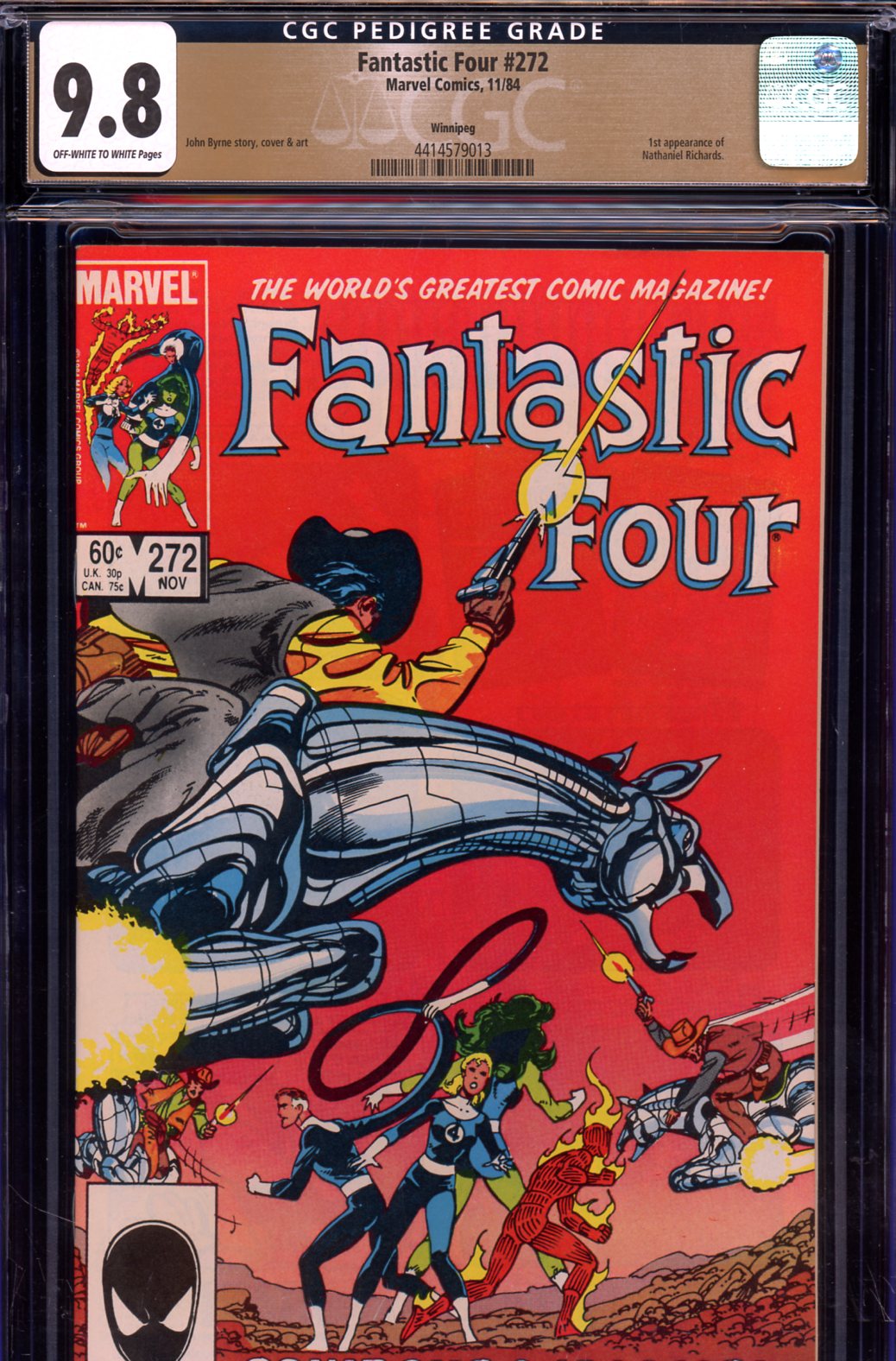 Fantastic Four #272 CGC 9.8 ow/w Winnipeg