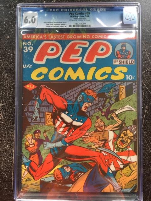 Pep Comics CGC 6.0 ow/w