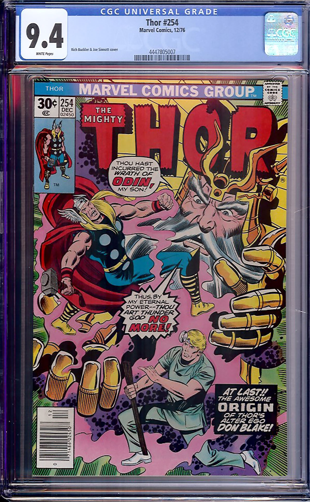 Thor #254 CGC 9.4 w