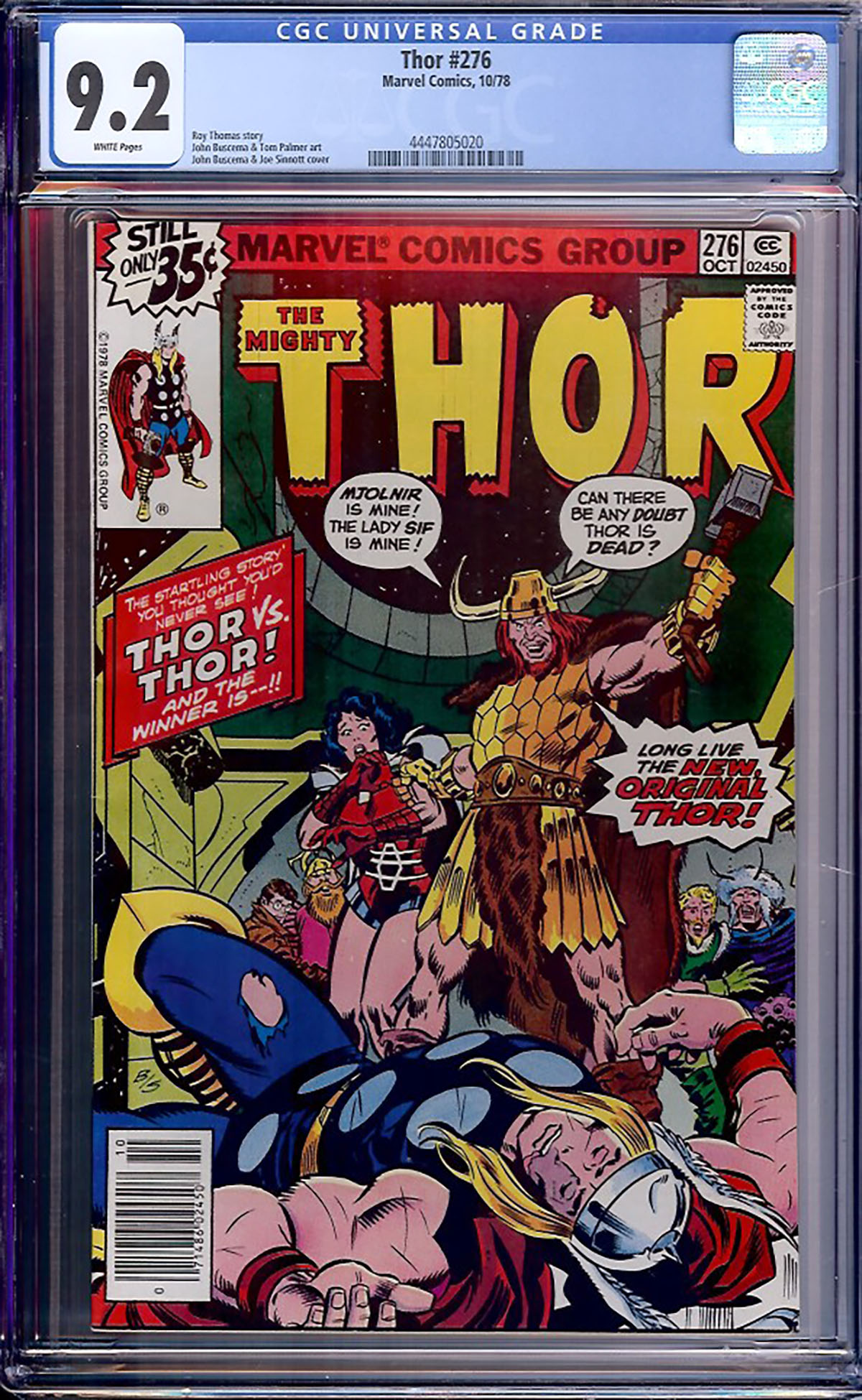 Thor #276 CGC 9.2 w