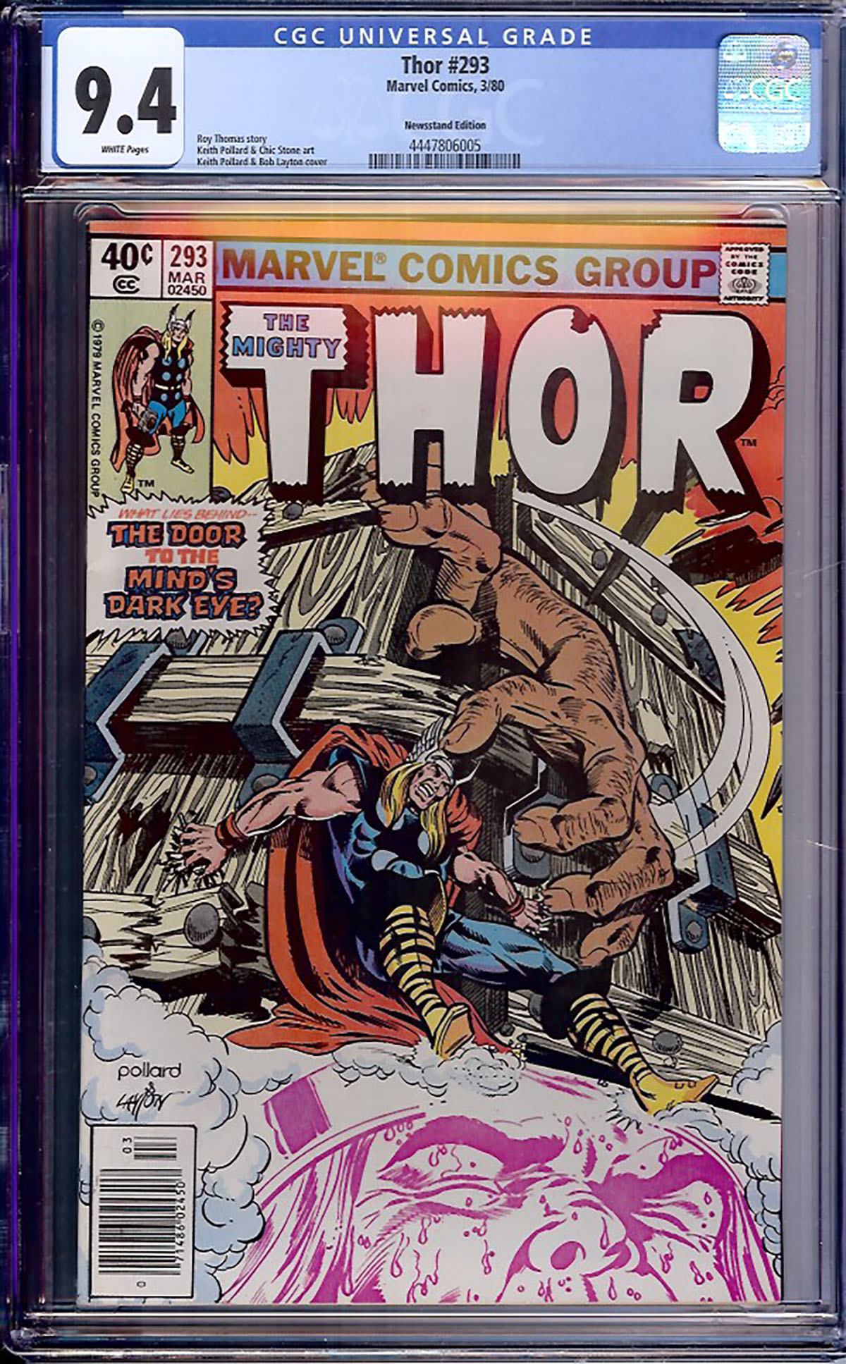 Thor #293 CGC 9.4 w Newsstand Edition