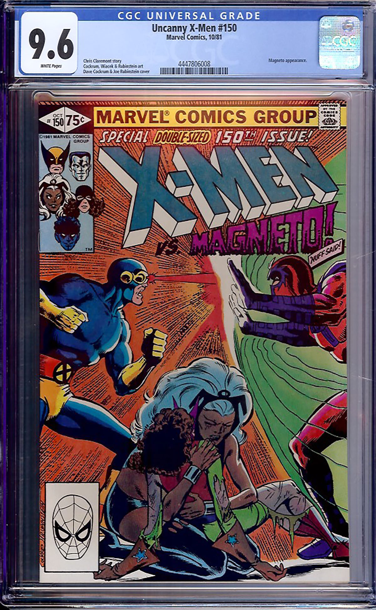 Uncanny X-Men #150 CGC 9.6 w