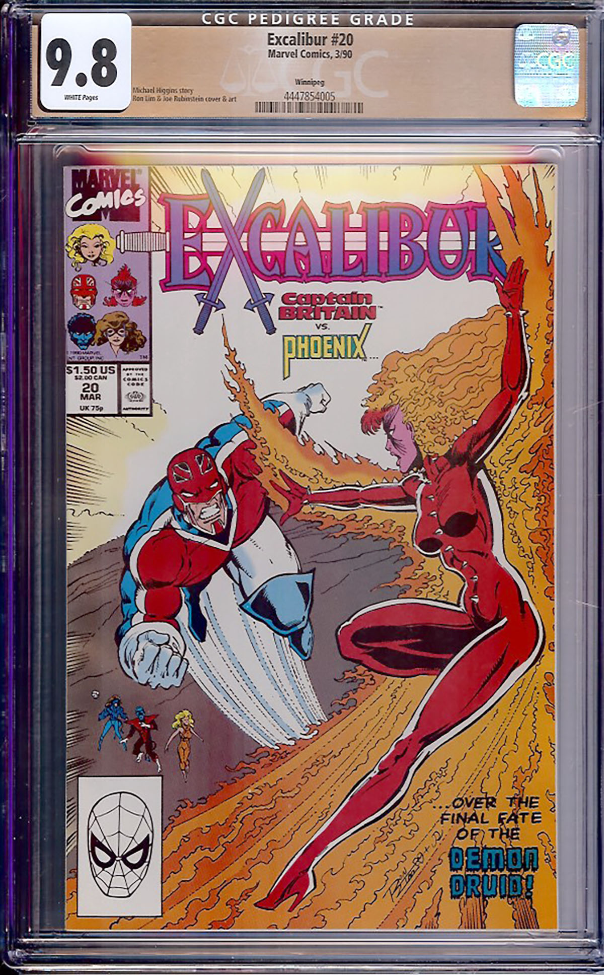 Excalibur #20 CGC 9.8 w Winnipeg