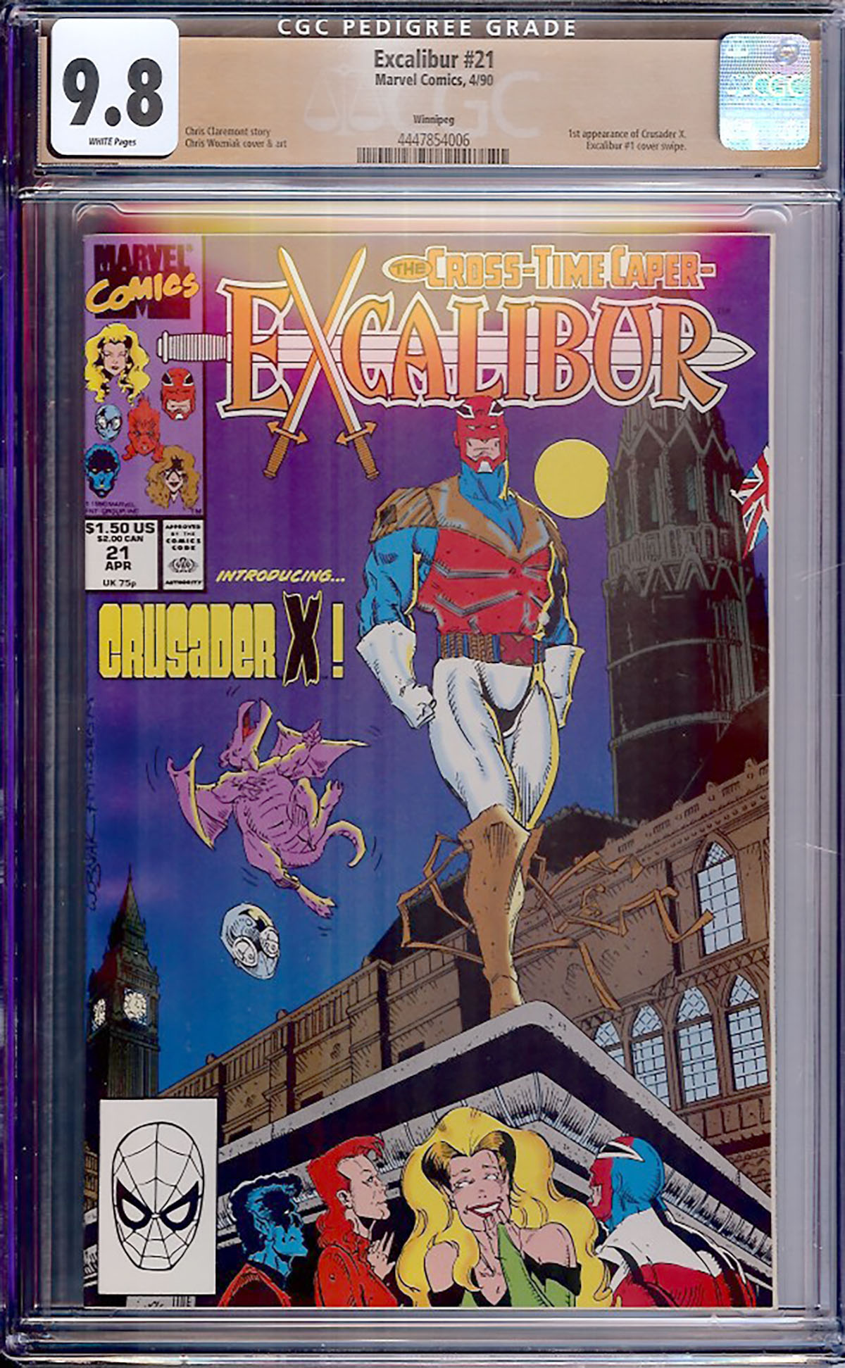 Excalibur #21 CGC 9.8 w Winnipeg