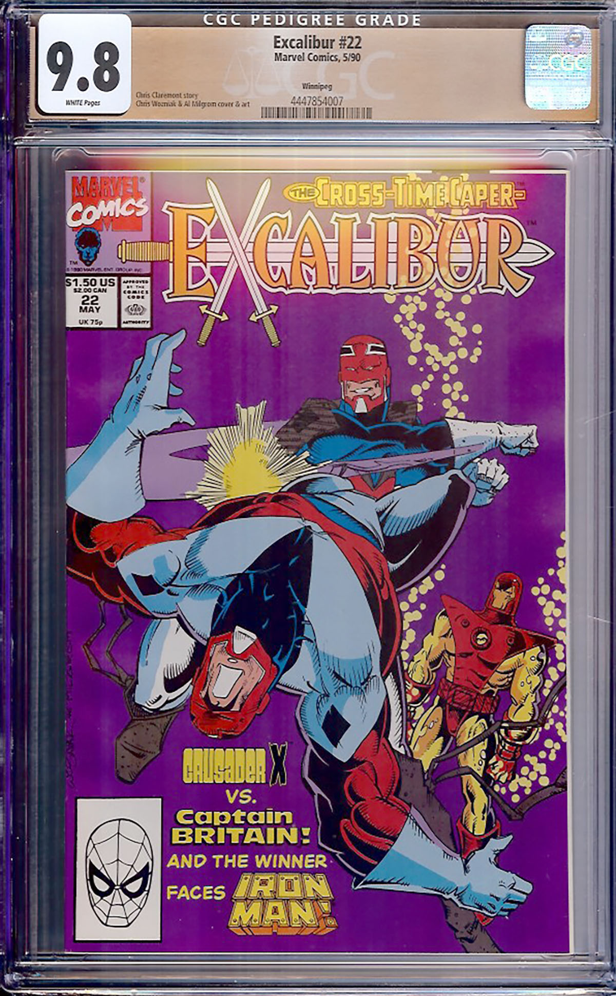 Excalibur #22 CGC 9.8 w Winnipeg