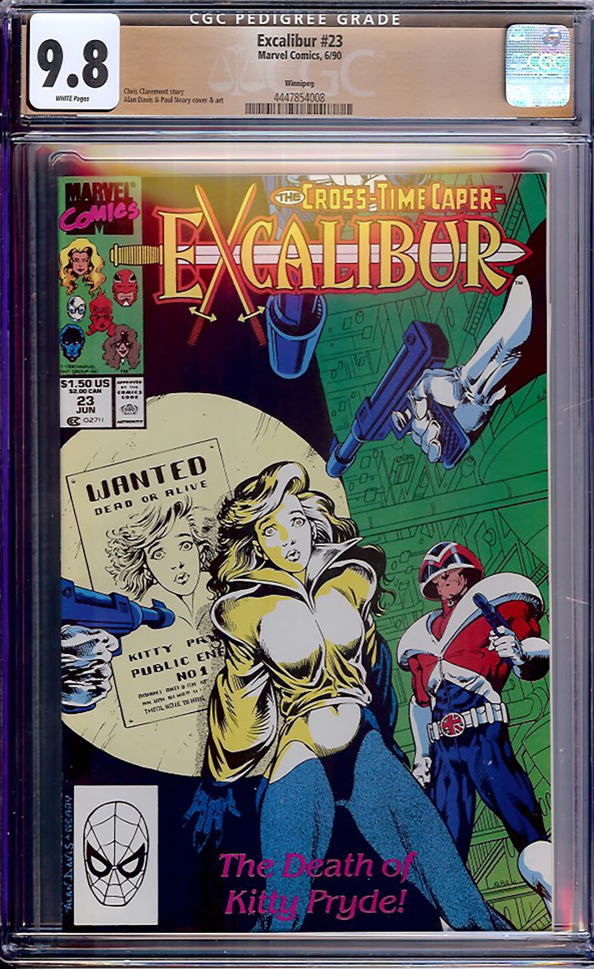 Excalibur #23 CGC 9.8 w Winnipeg