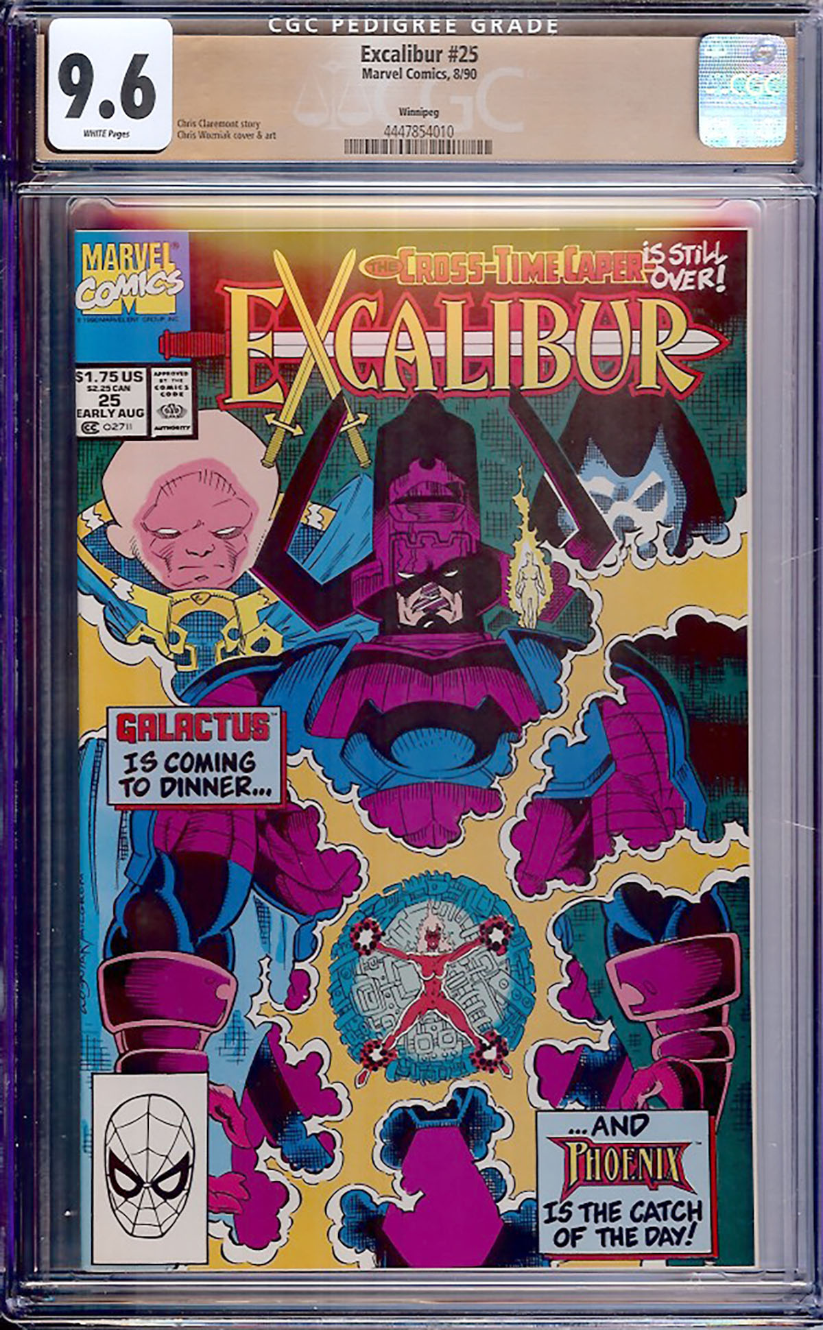 Excalibur #25 CGC 9.6 w Winnipeg