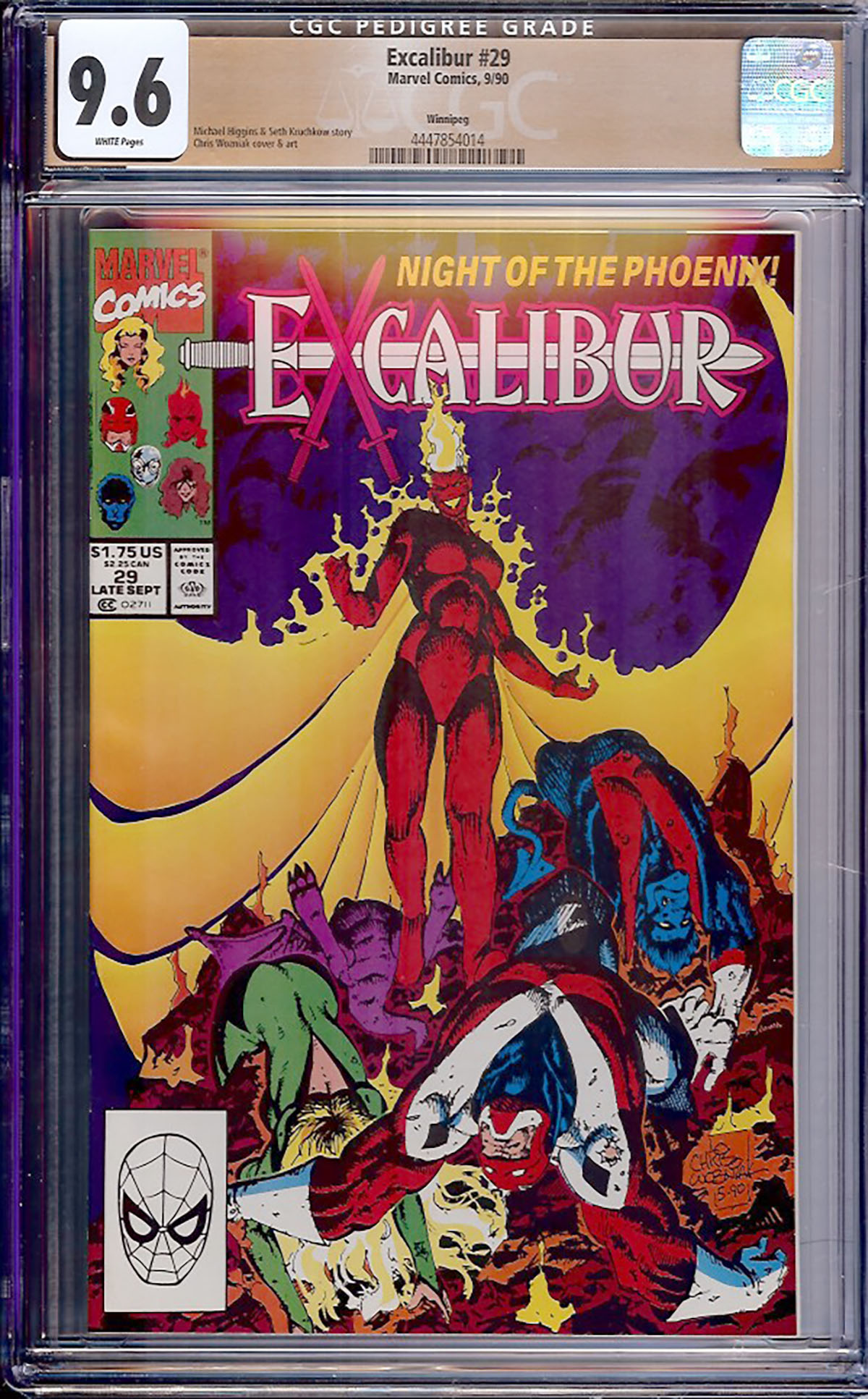 Excalibur #29 CGC 9.6 w Winnipeg