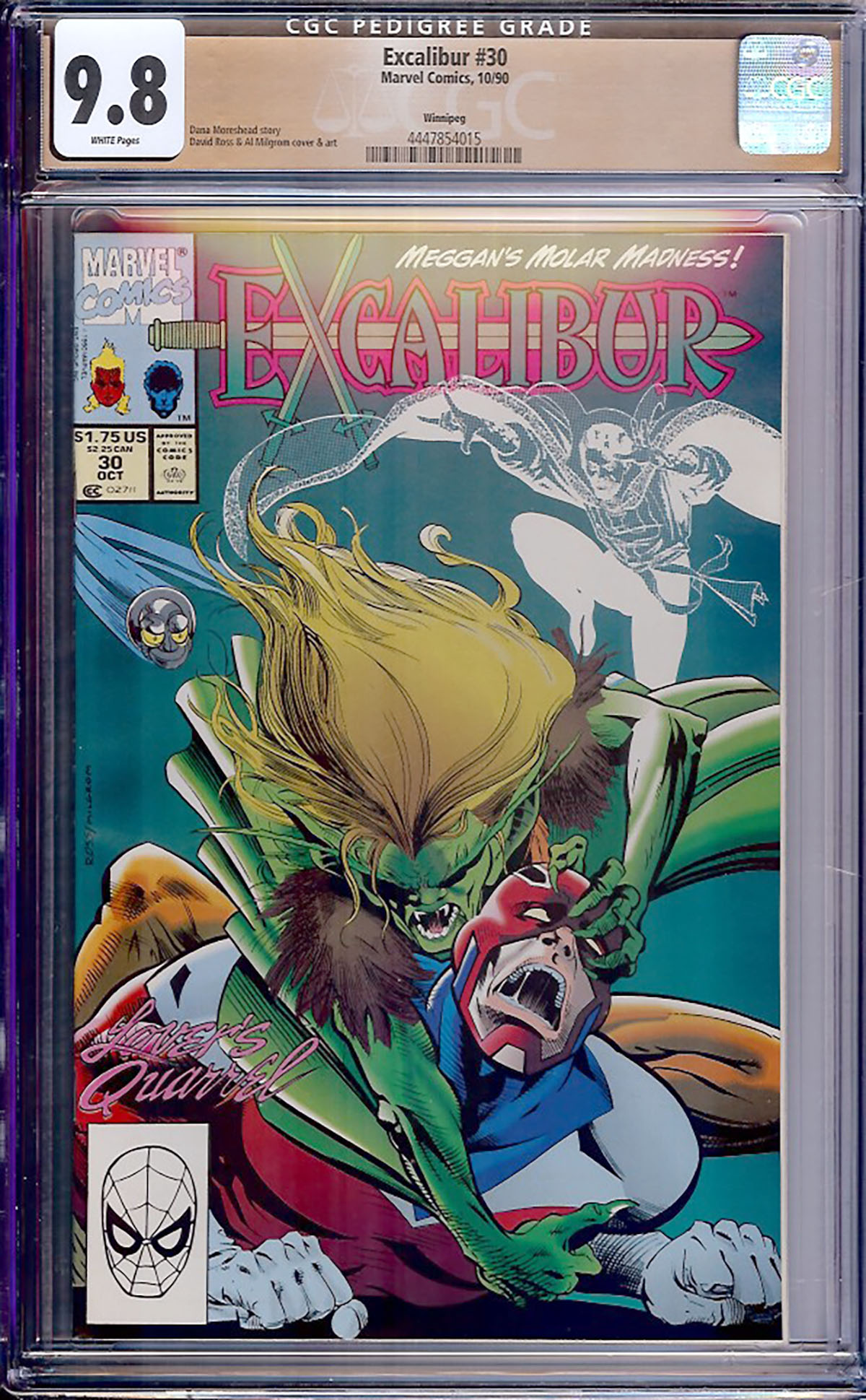 Excalibur #30 CGC 9.8 w Winnipeg