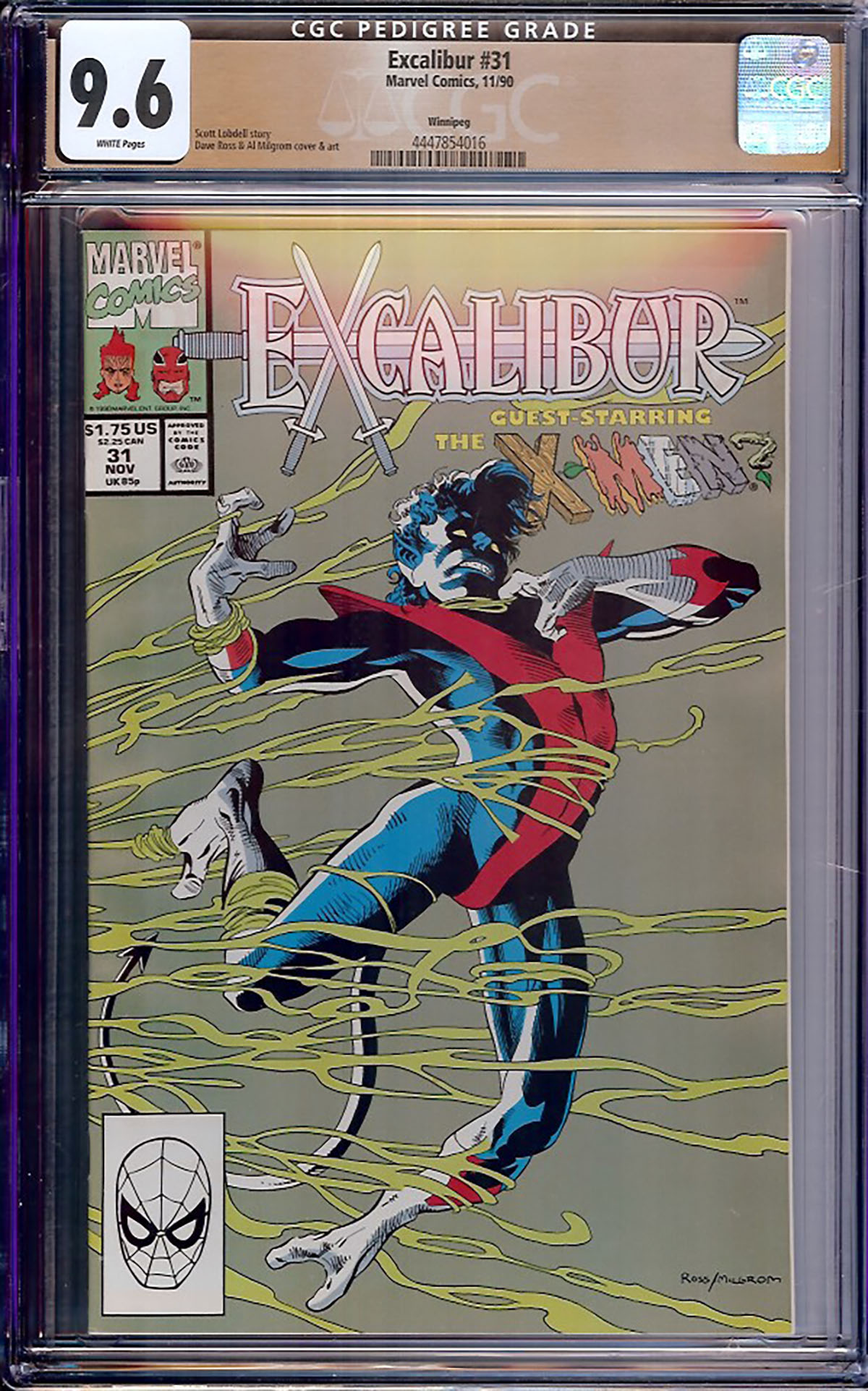 Excalibur #31 CGC 9.6 w Winnipeg