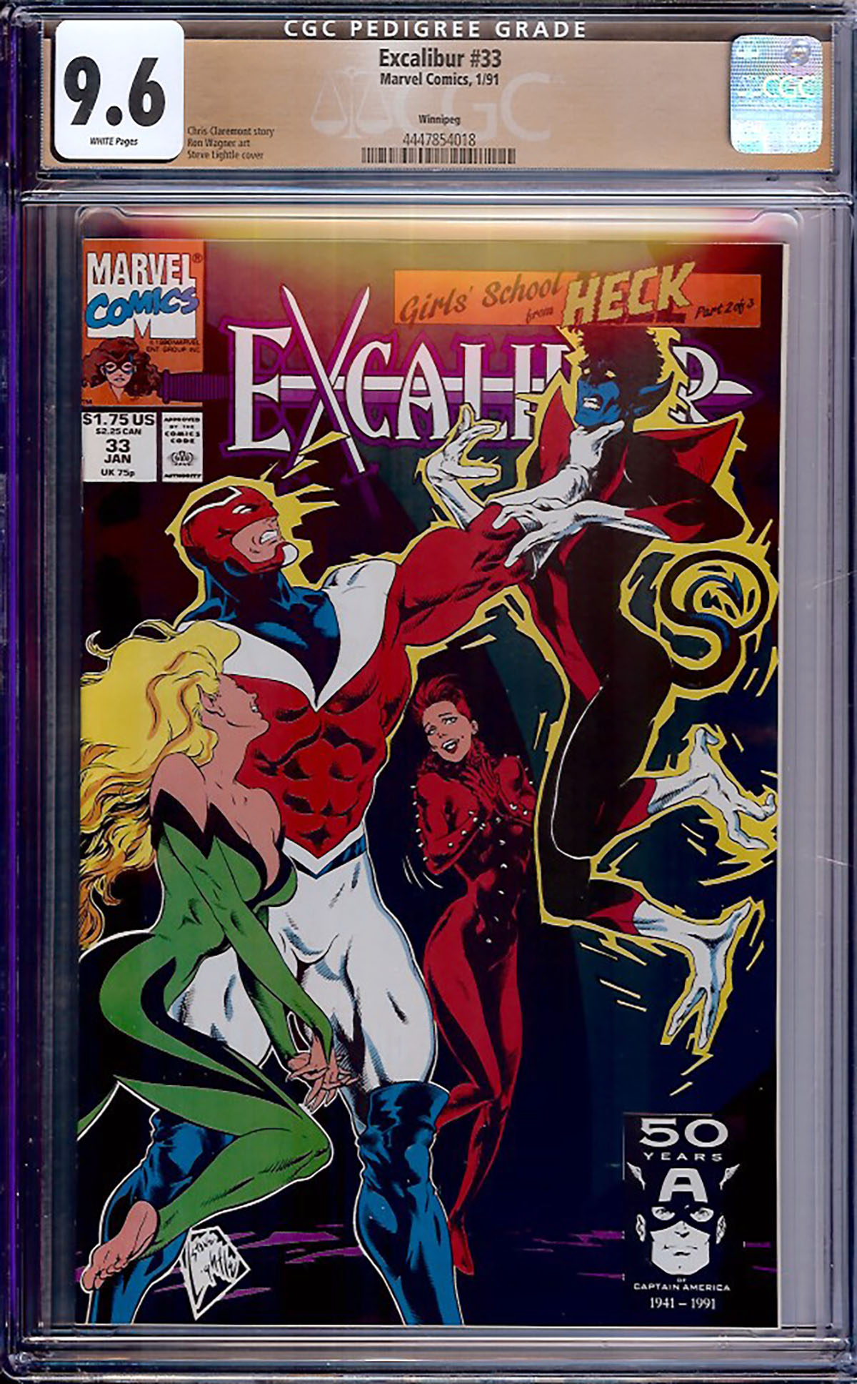 Excalibur #33 CGC 9.6 w Winnipeg